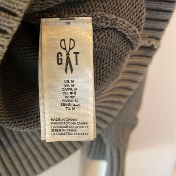 Goodthreads Gray 100% Cotton Half Zip Mock Neck Sweater Men’s Medium - Picture 5 of 10